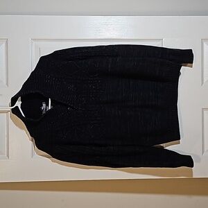 Method Charcoal High Collar Cable Knit Sweater Size M